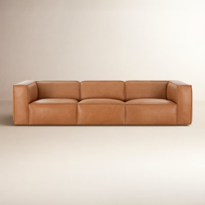 Jaye 113" Genuine Leather Modular Sofa