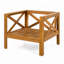 Fauteuil club d'extérieur en bois d'acacia-224665562