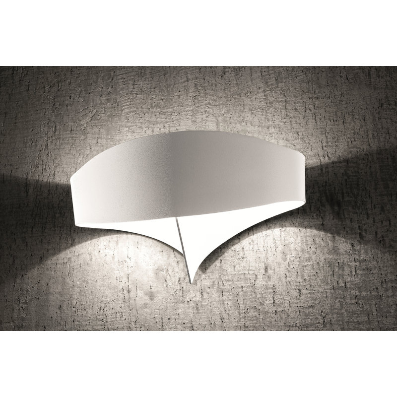 Scudo Flush Mounted Sconce, White