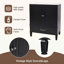 Meuble-lavabo de salle de bain avec lavabo, rangement multifonctionnel, porte à fermeture en douceur et fabrication durable-117983476