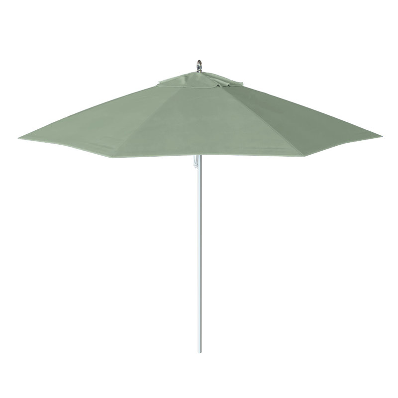 Parasol de marché 9 pi Caelo, Tissage uni Sunbrella® palette brume