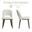 Chaise de salle à manger rembourrée Mason avec pieds en bois massif (ensemble de 2)-62375406-62375392