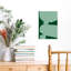 «Stacked Sage Harmony», reproduction d'art mural abstrait contemporain, forêt minimaliste, nature-129965357