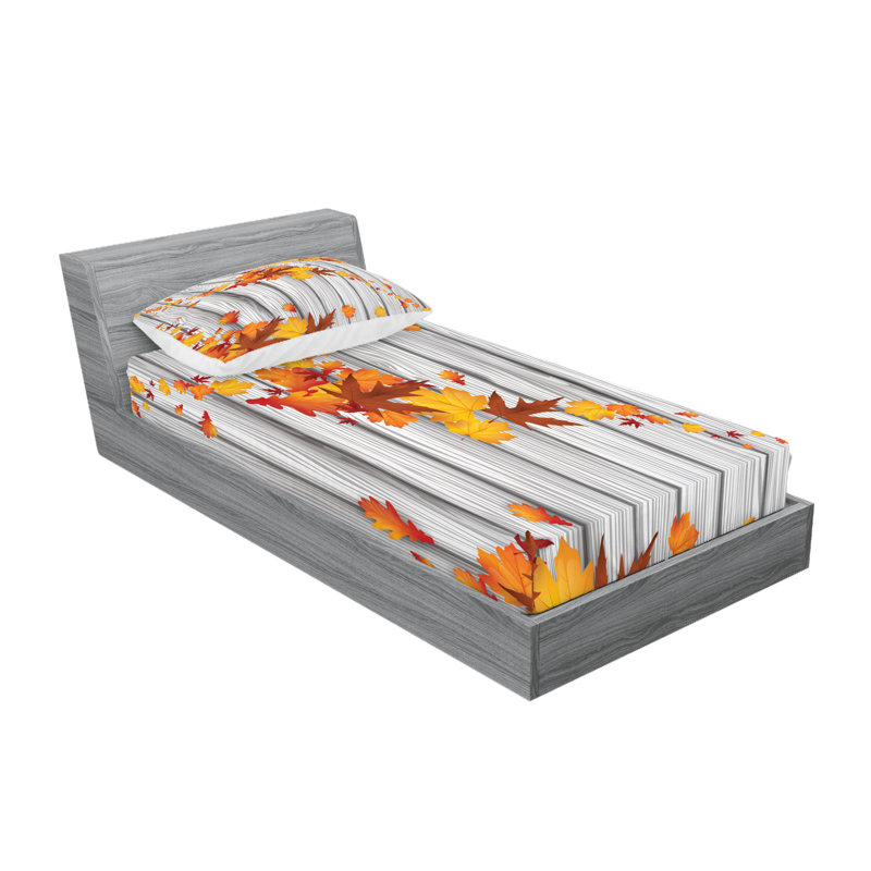 Ensemble de draps et taies décoratives Ambesonne, Ensemble de draps pour taille de lit simple TG ave