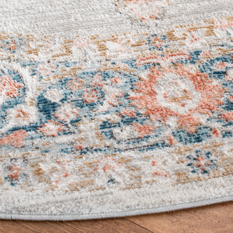 Tapis oriental gris / rose Sandtoft, Tapis de couloir 2 pi 2 po x 6 pi