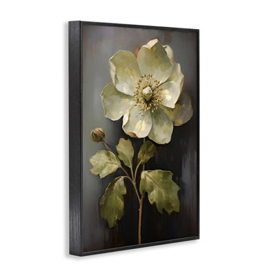 «White Magnolia Floret», estampe numérique encadrée par Petals Prints Design