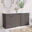 Meuble-lavabo double 72 po avec lavabos sous-comptoir en céramique, armoire en panneau de fibres à densité moyenne, tiroirs à fermeture en douceur et comptoir de style marbre-1986151843