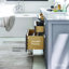 Meuble-lavabo double transitionnel gris Odilion-145547092