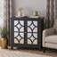 Armoire de rangement de style Mid-Century moderne avec porte miroir et tablette