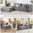 Boneless Cloud Sectional Couch In Two Boxes, Compressed Modular Sectional Sofa With Deep Seat-1793695545