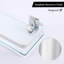 Tablette murale rectangulaire en verre avec rails en aluminium argenté, tablette flottante en verre trempé très épais pour le rangement dans la salle de bain-1609960477