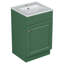 Meuble-lavabo de salle de bain avec lavabo, armoire avec porte et tablette réglable-1076212821