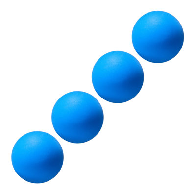 Roll & Score Arcade Game Replacement Set - 4 Pack Blue PVC Balls for Family Game Room