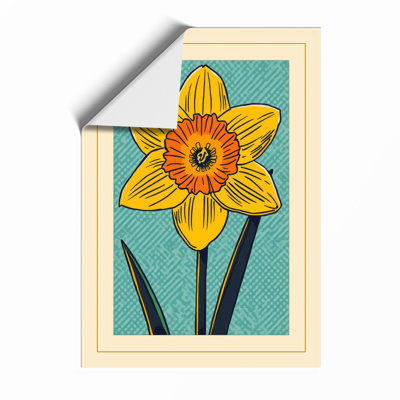 Daffodil Study Botanical - Framed Print