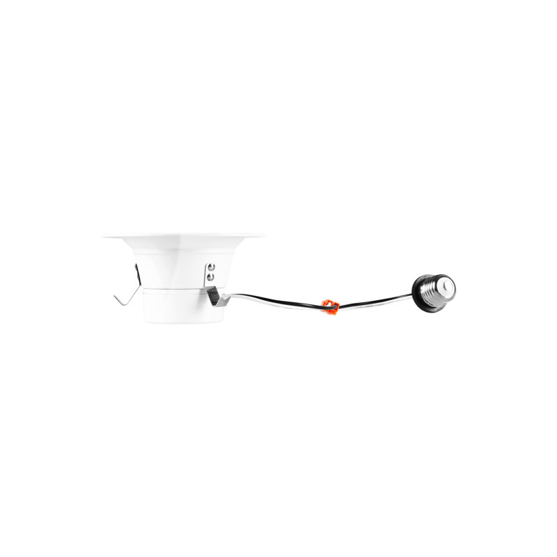 Matte White Aluminum Dimmable LED Retrofit Lights, 4-Pack