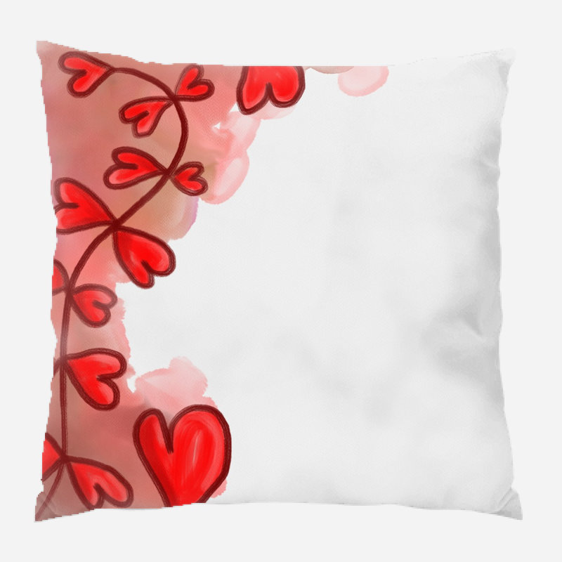 Coussin watercolour Orrville, Intérieur, Microsuède