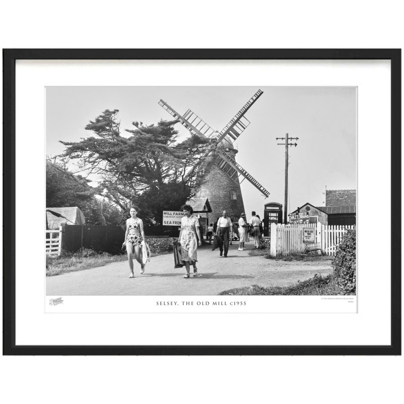 Selsey, The Old Mill C1955 by Francis Frith - Single Picture Frame Print, 60cm H x 80cm W x 2.3cm D