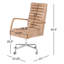 Bryson Leather Swivel Executive Chair-925329464