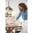 Averie Extendable Pine Solid Wood Dining Table