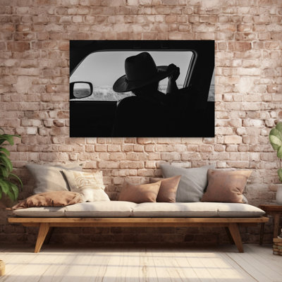 West Texas Explorer Abstract Contemporary Landscape Portrait Wall Art Print