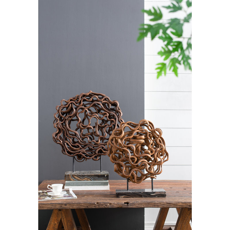 Armena Abstract Decorative Object, 23.6" H x 19.7" W x 5.9" D