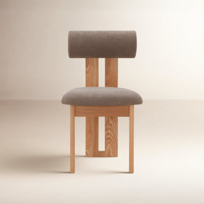 Dellar Boucle Upholstered Back Dining Chair