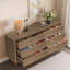 Commode double 6 tiroirs en bois-1896458873