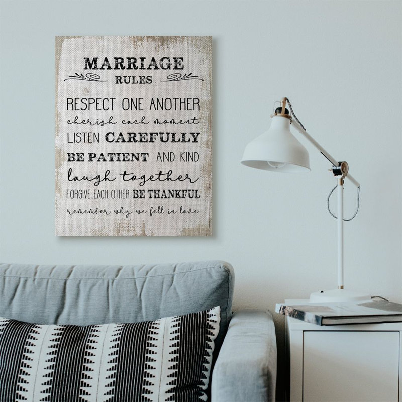 « mariage rules », art de texture, Toile tendue, H 40 po x l 30 po x P 1,5 po