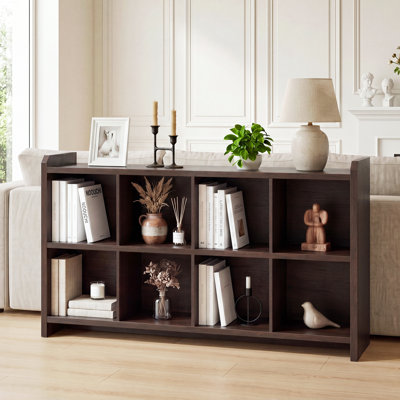 Addisin 8-Cube Bookcase (63'' W), Open Cubby Storage Shelf for Living Room, Bedroom & Office