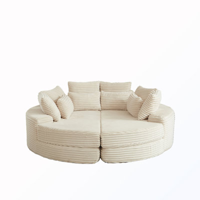 2-In-1 Round Oversized Recliner