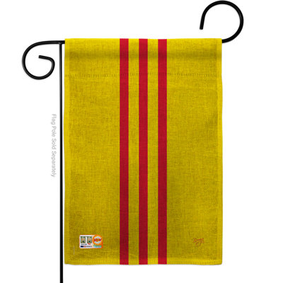 En toile jute 2 côtés 18,5 x 13 po south vietnam drapeau de jardin