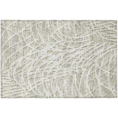 Chenille Abstract Indoor / Outdoor Rug