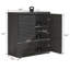 Buffet 30,9 po avec tablettes et portes réglables Cesiro-752156799-760077341