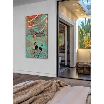 Reproduction d’art sur toile tendue, "upsilon" par tracy silva barbosa