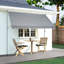 Auvent de terrasse 47 po avec auvent rétractable-105698195