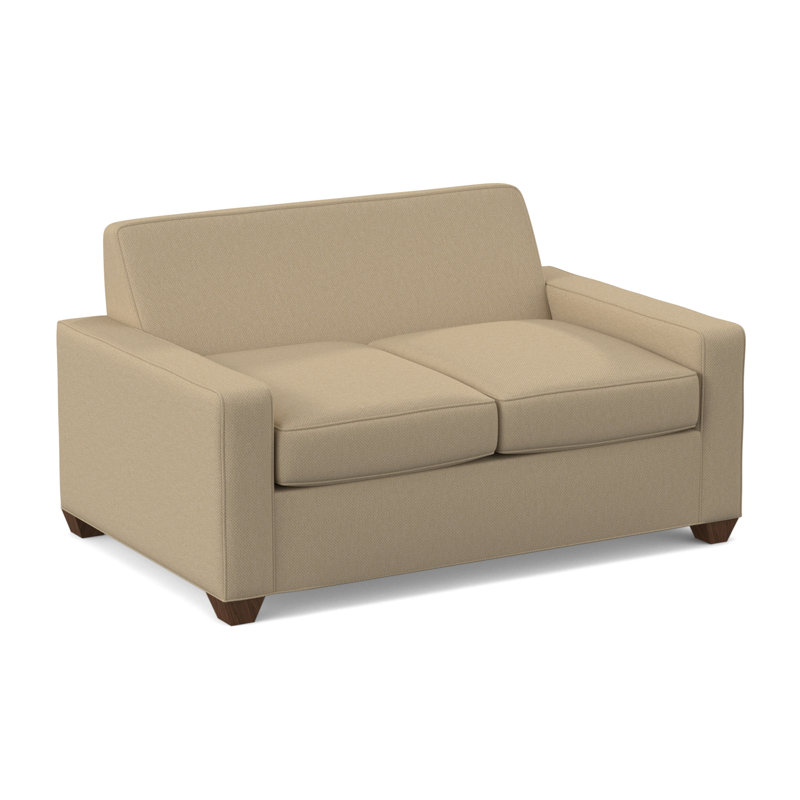 Avery Full Sleeper Sofa, Montana Walnut, Hybrid, Antic Sahara