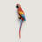 Hanging Scarlet Macaw Garden Statue