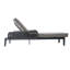 Chaise longue d'extérieur en aluminium avec coussins