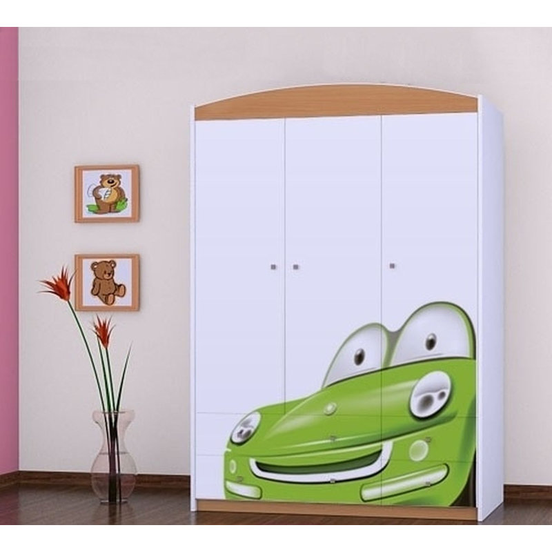 Matt 3 Door Wardrobe, Brown