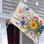 Drapeau de bienvenue bouquet botanique, 35 x 24 pouces, pour décoration saisonnière / décoration intérieure