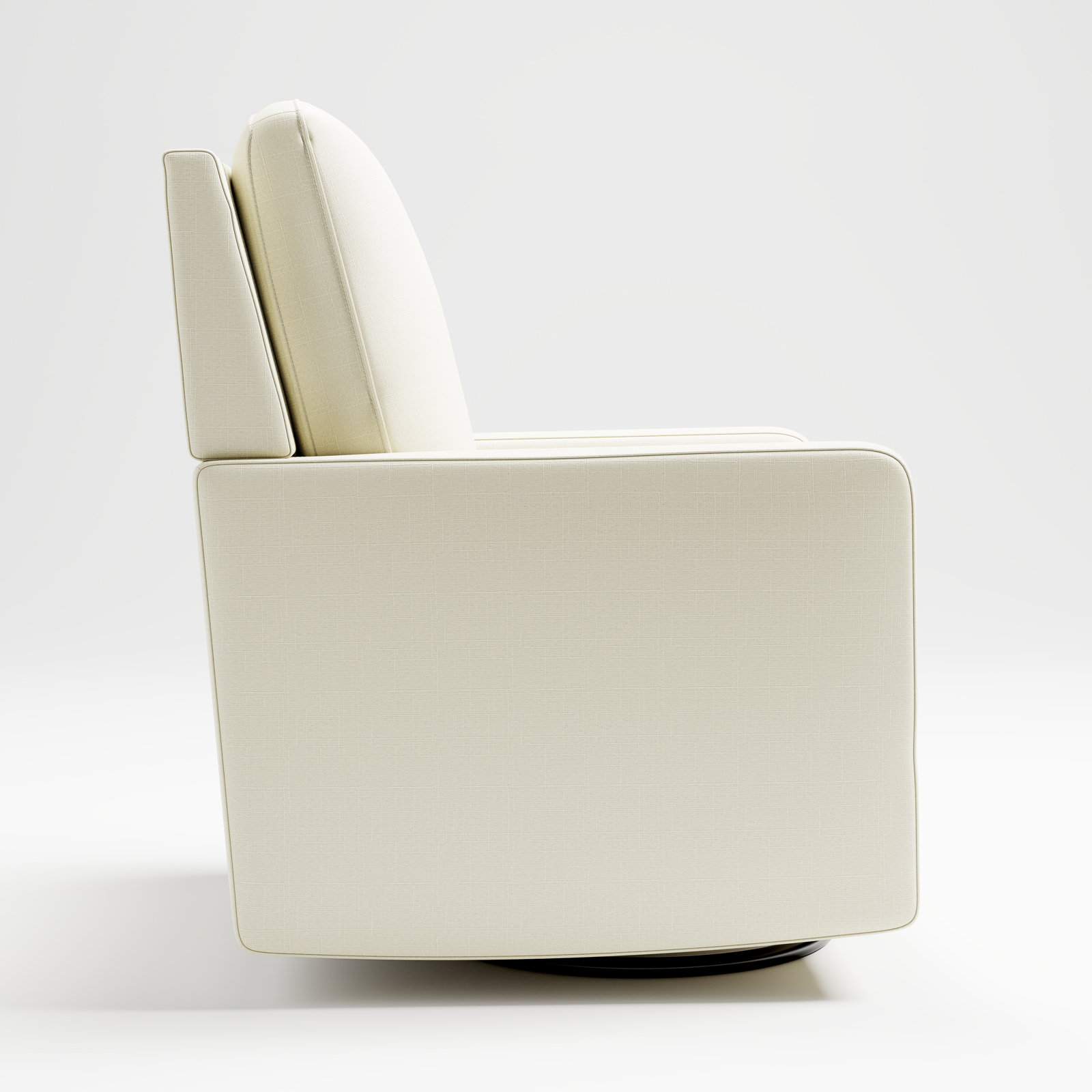 Calabasas Swivel Nursery Chair, Pearl Fabric