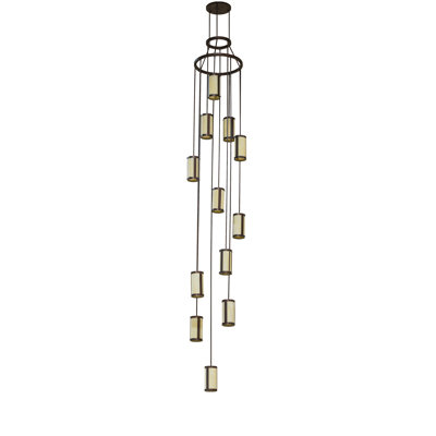 Lustre en grappe classique à 12 lumières