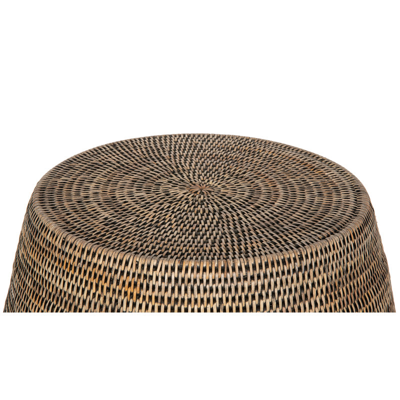 Tabouret d'appoint Everard, Brun foncé