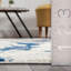 Tapis gris / bleu marine à motif abstrait Zioutas-140506245
