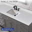 Plateau de meuble-lavabo simple en quartz 60 po avec lavabo Sparkle - pour remplacement de meuble-lavabo, sans armoire