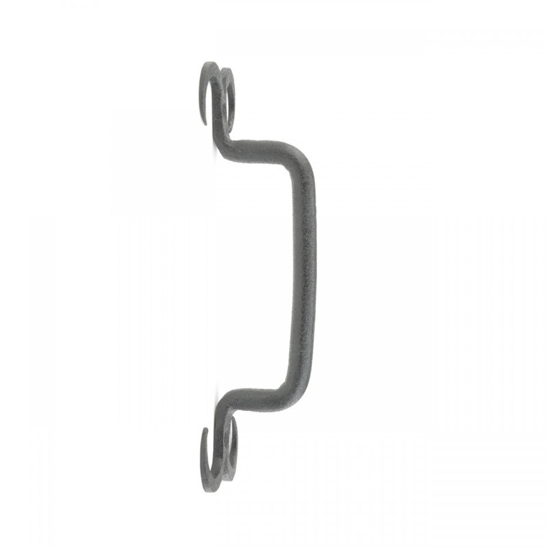 Rustic Iron Bar Pull with RSF Finish and Mounting Hardware