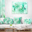 Cercles verts - texture fractale - coussin abstrait imprimé-30618816-30618820