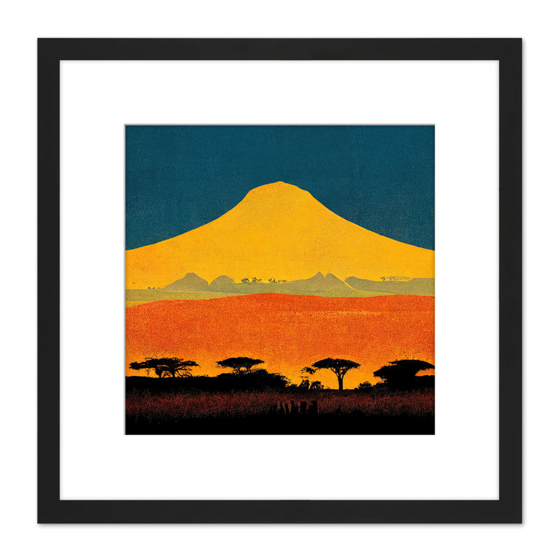 Mount Kilimanjaro Savanna Tanzania Africa - Single Picture Frame Print
