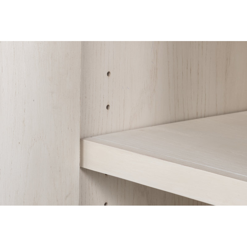 Capriole 86'' W Solid Wood, White/Silver