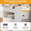 Makeup Vanity Desk with Mirror & 3 Light Colours Available, Modern Bedroom Dressing Table, White-1988703737